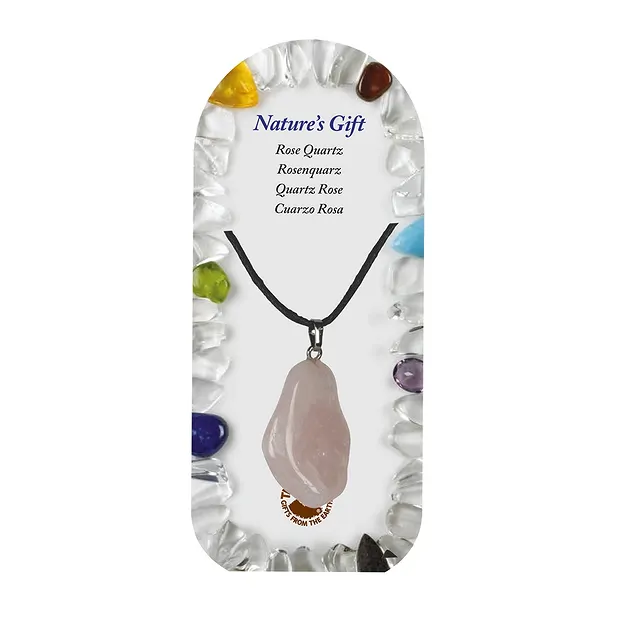 Pendentif en pierres roulées avec anneaux, Quartz rose, pour support au sol | Marco Schreier