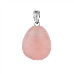 0613325027 Anhänger Trommelstein, Rosenquarz, 3,4cm | GH Edelsteine, Heilsteine & Schmuck