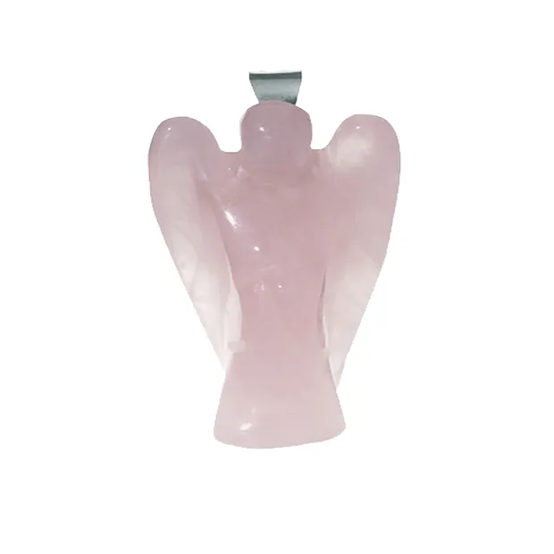 Engel-Anhänger Rosenquarz (Liebe), 3,0cm | GH Edelsteine, Heilsteine & Schmuck
