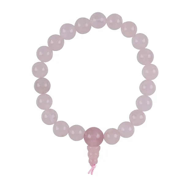 Bracciale del potere al quarzo rosa | Gemme Schreier, pietre curative e gioielli