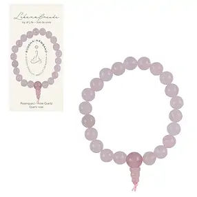 Bracciale del potere al quarzo rosa | Gemme Schreier, pietre curative e gioielli