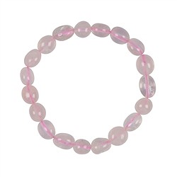 0613350020 Bracciale, quarzo rosa, pepite da 08-10 mm | grossista gemme e pietre curative