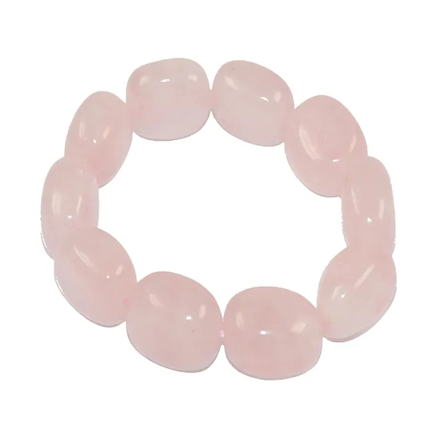 Bracelet, Quartz rose, 18 - 22mm Nuggets | Marco Schreier
