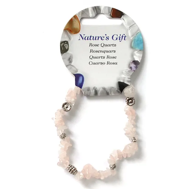 Splitterarmband, Rosenquarz, für Bodenständer | Edelsteine, Heilsteine & Schmuck