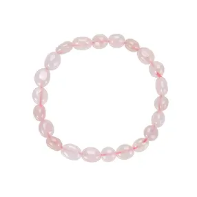 Armband, Rosenquarz, 06-08mm Nuggets | Schreier Edelsteine, Heilsteine & Schmuck