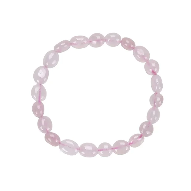 Bracelet, Rose Quartz, 06-08mm nuggets | Schreier gems, healing stones & jewelry