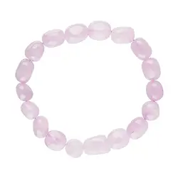 0613350085 Armband, Rosenquarz, 08 - 10mm Nuggets | Edelsteine, Heilsteine & Schmuck-Handel