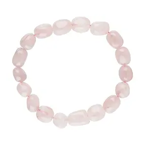 Armband, Rosenquarz, 08 - 10mm Nuggets | Edelsteine, Heilsteine & Schmuck-Handel