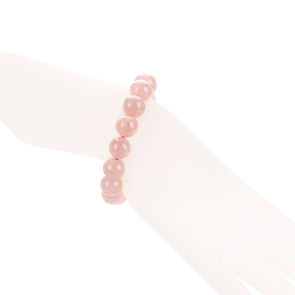 Bracelet, Rose Quartz extra, 08mm beads | wholesaler gems & healing stones