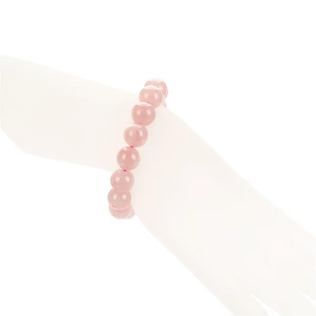 Bracciale, Quarzo rosa (extra), perline da 08 mm | Marco Schreier