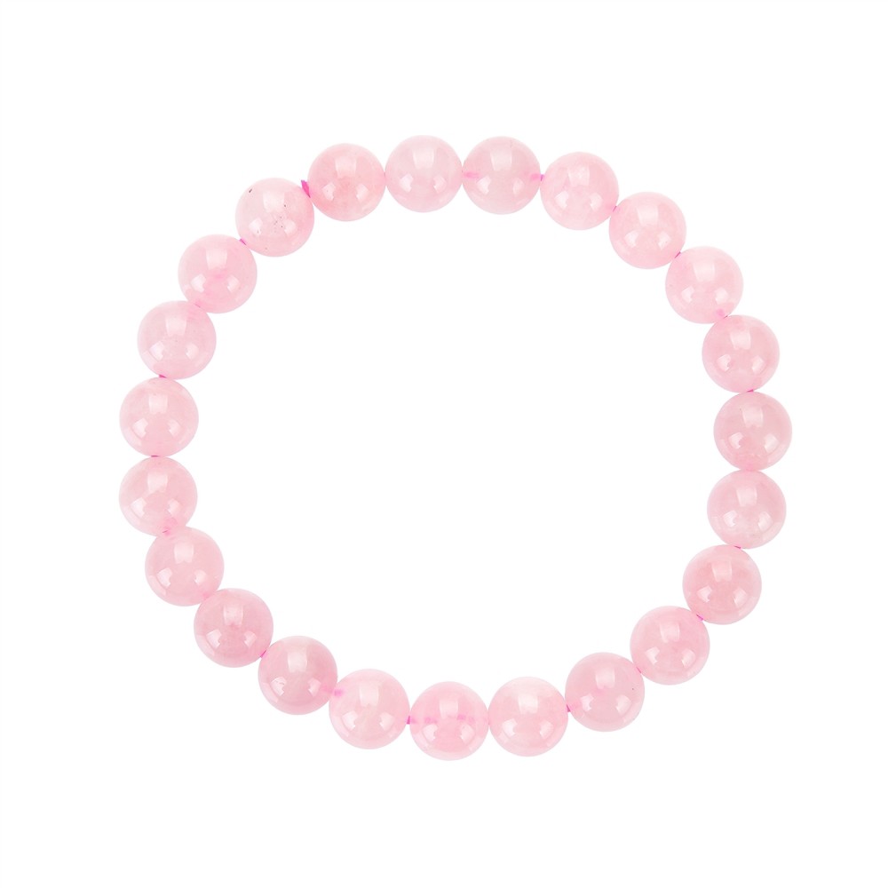 Bracelet, Rose Quartz extra, 08mm beads | wholesaler gems & healing stones