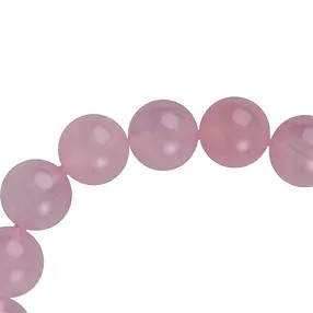 Bracelet, Rose Quartz (extra), 10mm beads | wholesaler gems & healing stones