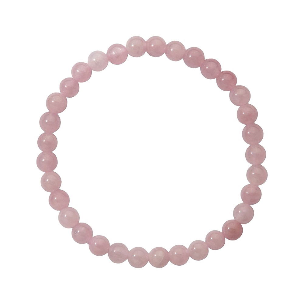 Bracciale, Quarzo rosa, perline da 06 mm | grossista gemme e pietre curative