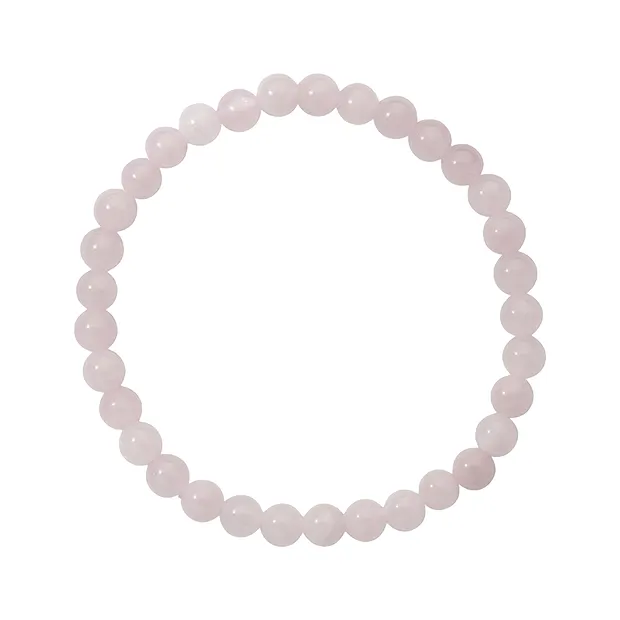 Pulsera, Cuarzo rosa, cuentas 06mm | Marco Schreier