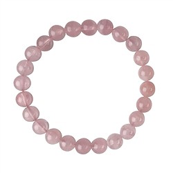 0613350134 Bracelet, Quartz rose (Madagascar), 08mm boules | Marco Schreier