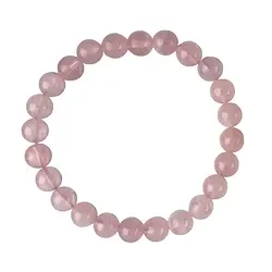 0613350134 Bracciale, Quarzo rosa (Madagascar), perline da 08 mm | Marco Schreier