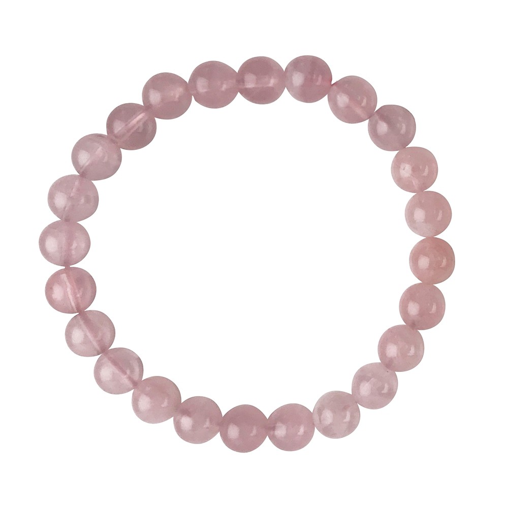 Bracelet, Rose Quartz (Madagascar), 08mm beads | gems, healing stones & jewelry