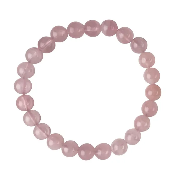 Armband, Rosenquarz (Madagaskar), 08mm Kugeln | Edelsteine, Heilsteine & Schmuck