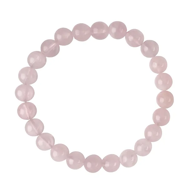 Armband, Rosenquarz (extra), 08mm Kugeln | GH Edelsteine, Heilsteine & Schmuck