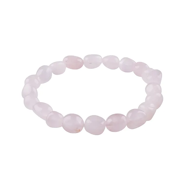 Bracelet, Quartz rose (extra), 08 - 10mm Nuggets | Marco Schreier