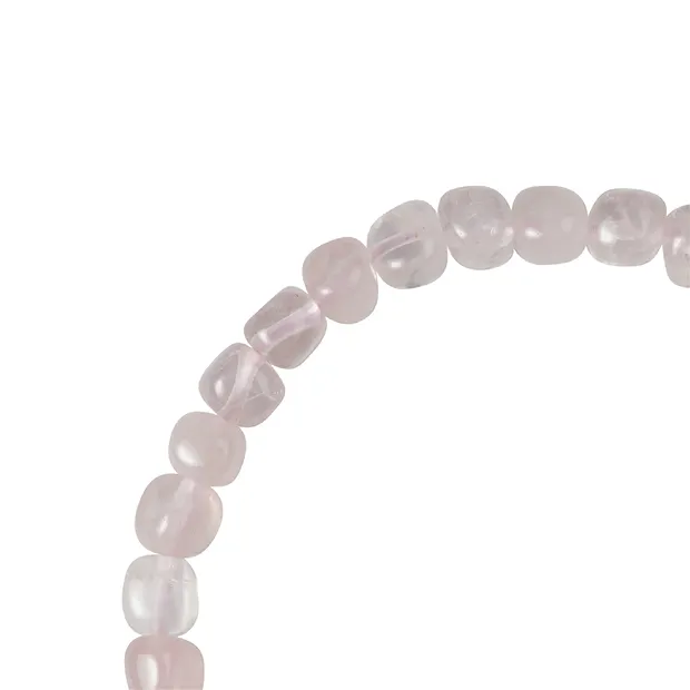 Armband, Rosenquarz (extra), 06 - 08mm Nuggets | Marco Schreier
