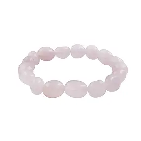 Bracelet, Quartz rose, 12 - 14mm Nuggets | Marco Schreier