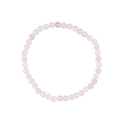 0613351041 Bracelet, Quartz rose, 04mm boules, facettes | Marco Schreier