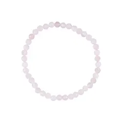 0613351041 Armband, Rosenquarz, 04mm Kugeln, facettiert | Edelsteine, Heilsteine & Schmuck
