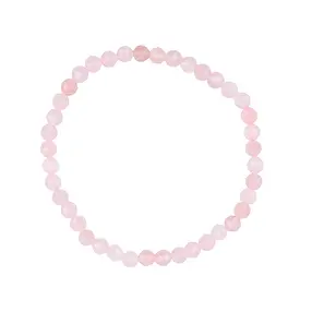 Bracelet, Quartz rose, 04mm boules, facettes | Marco Schreier