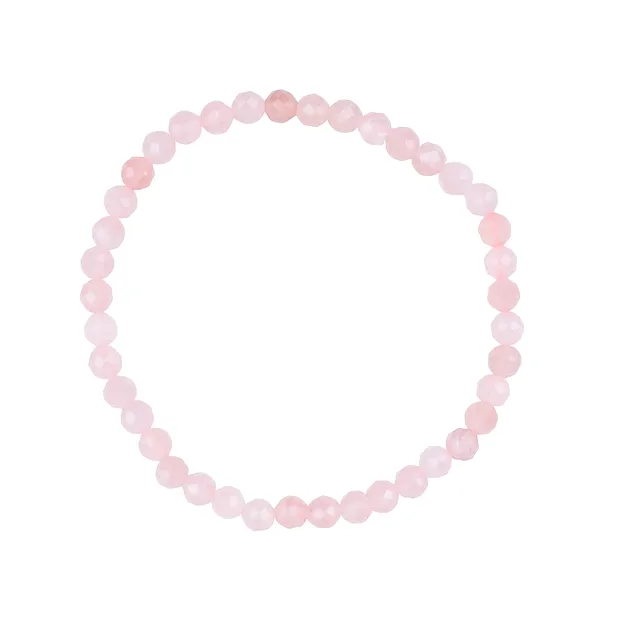 Bracelet, Quartz rose, 04mm boules, facettes | Marco Schreier