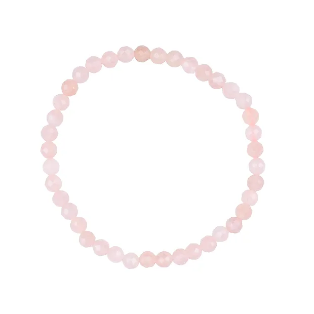 Bracelet, Quartz rose, 04mm boules, facettes | Marco Schreier