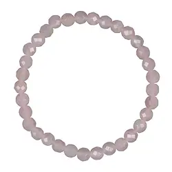 0613351061 Bracelet, Rose Quartz, 06mm beads, faceted | wholesaler gems & healing stones