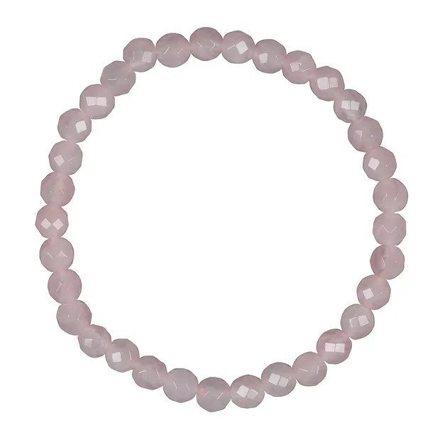 Bracelet, Quartz rose, 06mm boules, facettes | Marco Schreier