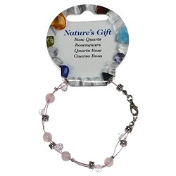 0613356001 Pulsera de alambre, Cuarzo rosa, cuentas 06mm, para soporte de suelo | Marco Schreier