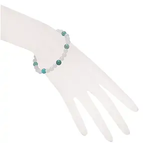 Bracciale, quarzo rosa, amazzonite, perline da 06 mm | Marco Schreier