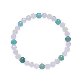 Bracciale, quarzo rosa, amazzonite, perline da 06 mm | Marco Schreier