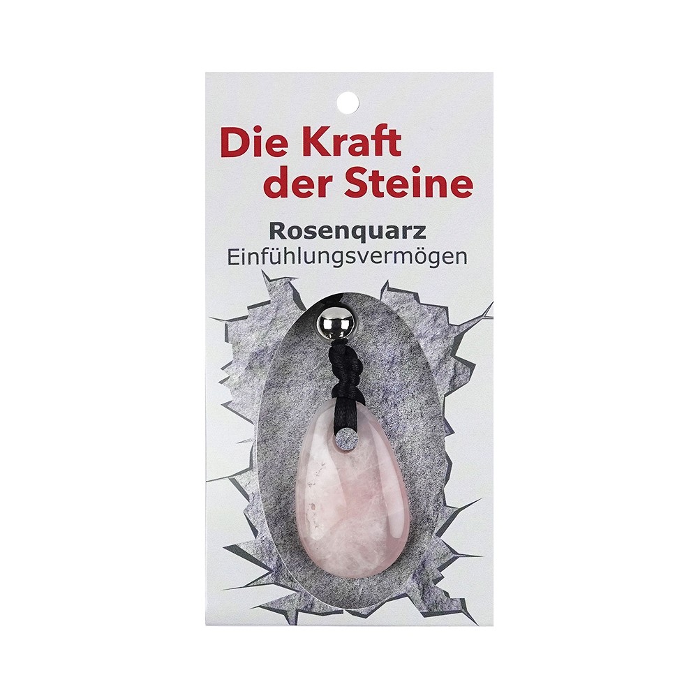 Kraftstein-Anhänger Rosenquarz (Einfühlungsvermögen) | Marco Schreier