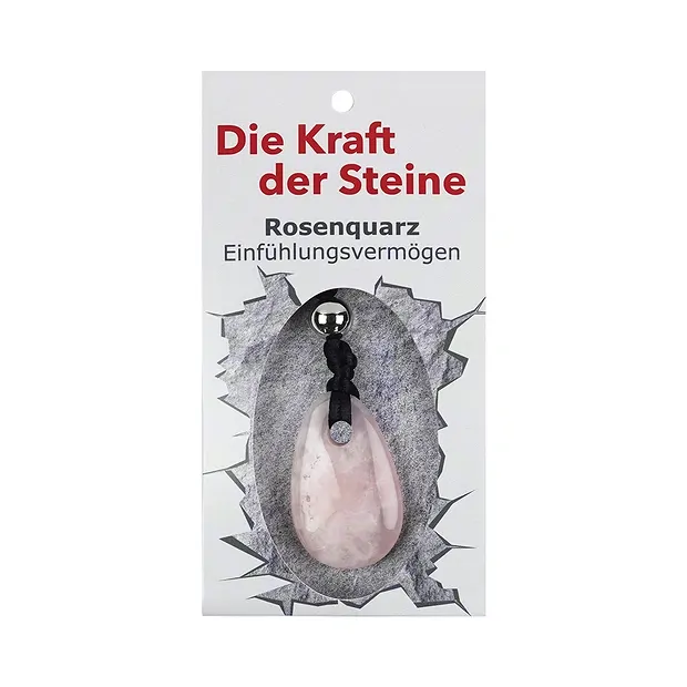 Pendentif pierre de force Quartz rose (empathie) | Marco Schreier