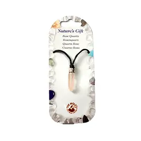 Colgante pin, Cuarzo rosa | piedras preciosas, piedras curativas y joyería