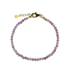 0613564131 Bracelet en perles rondes (3mm) facettées, doré, Chaîne d'extension | Marco Schreier