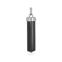 0613825802 Pendentif en Cristal Schorl, 4,0 - 6,0cm, rhodié | Marco Schreier