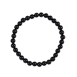 0613850106 Bracciale, Schorl (stab.), perline da 06 mm | grossista gemme e pietre curative