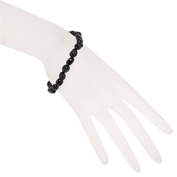 Bracciale, Schorl (stab.), pepite 06-11 x 6-8 mm | Marco Schreier