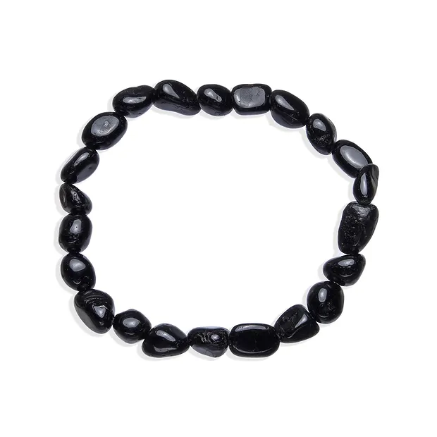 Bracelet, Schorl (stab.), 06-11 x 6-8mm Nuggets | Marco Schreier