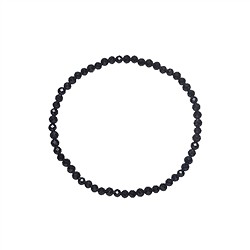 0613850231 Bracciale, Schorl, perline da 03 mm, sfaccettate, 14 cm (corto) | Marco Schreier
