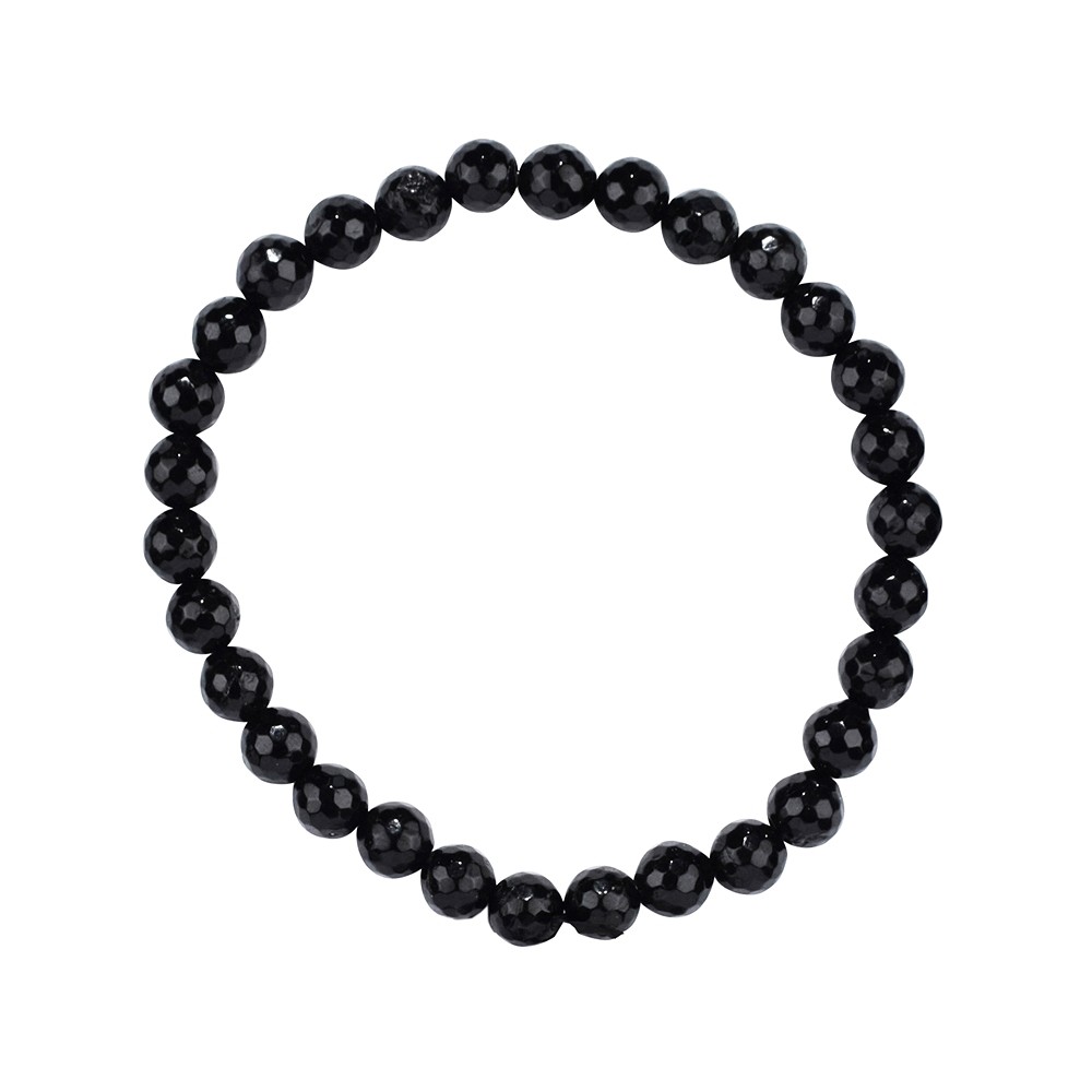 Armband, Schörl (stab.), 06mm Kugeln, facettiert | Marco Schreier