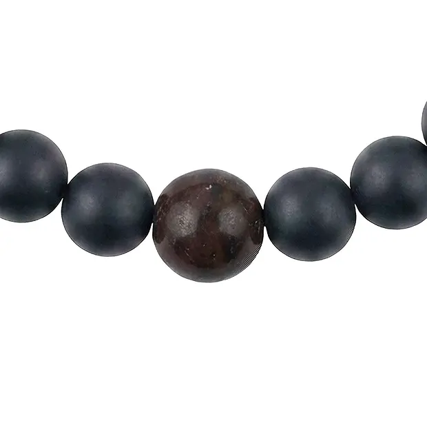 Armband Schörl (stab.), Dino-Knochen, 14cm (kurz) | Marco Schreier