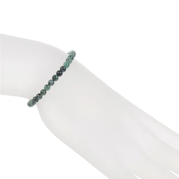 Bracciale, smeraldo, perline da 04 mm | grossista gemme e pietre curative