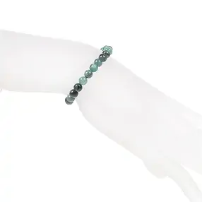 Pulsera, esmeralda, cuentas 06mm | Marco Schreier