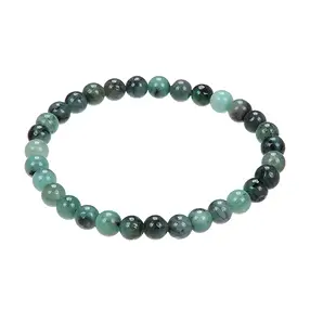 Pulsera, esmeralda, cuentas 06mm | Marco Schreier